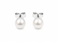 Boucles d'oreilles Idee Preziose dal 1987 Femme in Or blanc Perla IP.OK18B/23P